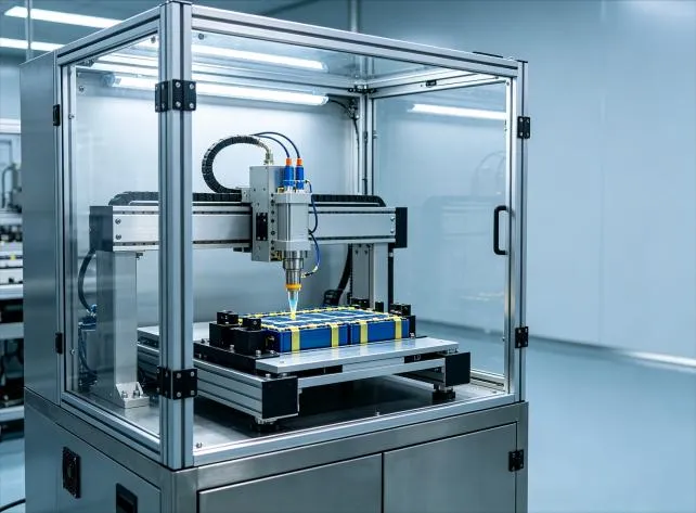 cabinet‑style module dispenser｜compact one‑stop dispensing for module production lines
